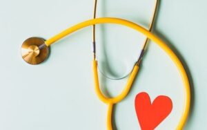 Stethoscope and a heart